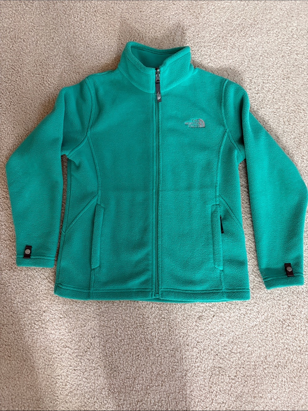 The North Face Girl’s Teal Zip Fleece Jacket
